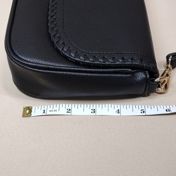 NWOT Elegant Faux Leather Fringe Casual Cute Black Crossbody Bag Purse - Picture 9 of 12